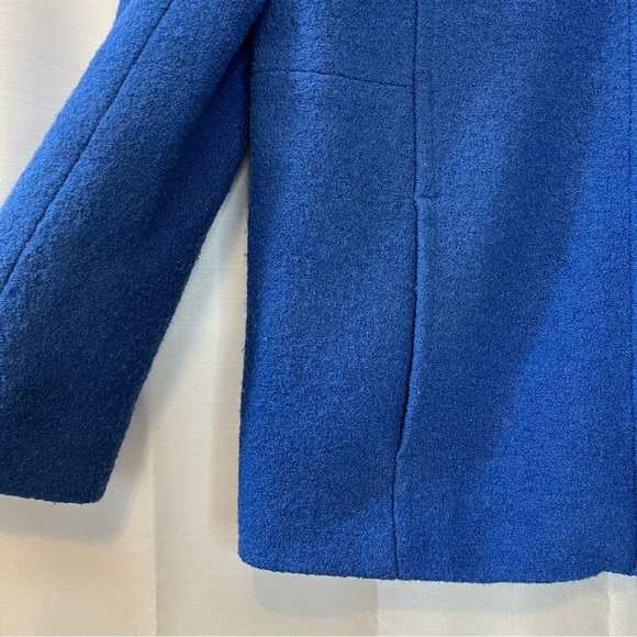 Lands' End Full Zip Funnel Neck Wool Blend Jacket - Size 14 - Picture 4 of 11